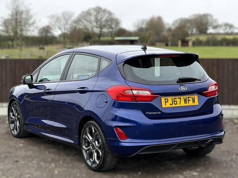 Used Ford Fiesta ST-Line 100 HP (73 kW) 2017 Blue Hatchback