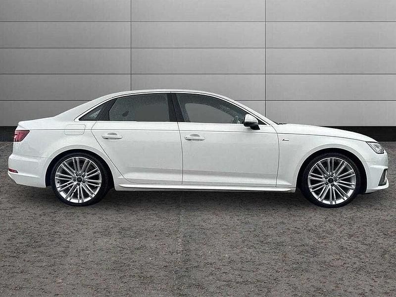 Used Audi A4 S-Line 150 HP (110 kW) 2019 Ibis white, solid Sedan