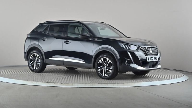 Black Used 2022 Peugeot 2008 GT SUV | £15,377 (Fair price) - Image 1/4