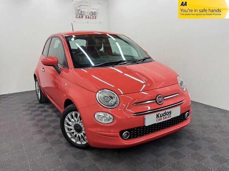 Pink Used 2020 Fiat 500 Lounge Hatchback | £7,690 (Fair price) - Image 1/3