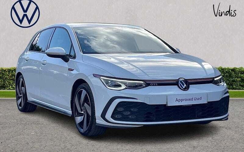 White Used 2023 VW Golf VIII GTI Hatchback | £27,836 (Good price) - Image 1/4