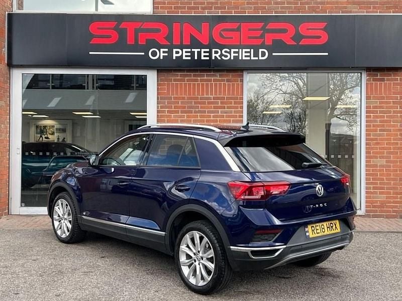 Used VW T-Roc SEL 150 HP (110 kW) 2018 Blue SUV