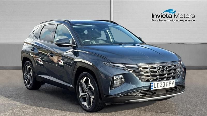 Dark teal metallic Used 2023 Hyundai Tucson Ultimate SUV | £24,500 (Fair price) - Image 1/4