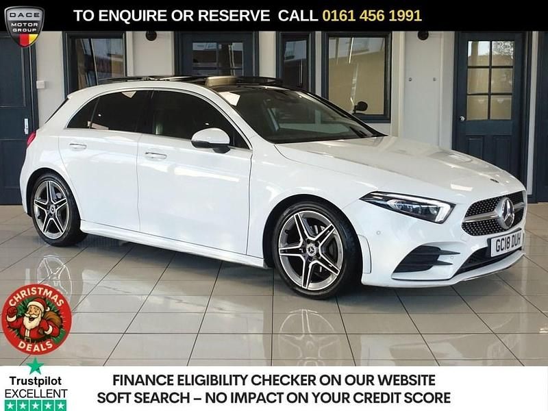 White Used 2018 Mercedes A180 AMG line Hatchback | £14,970 (Expensive) - Image 1/4