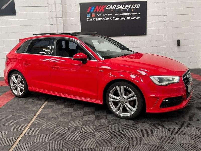 Red Used 2015 Audi A3 Sportback S-Line Hatchback | £8,995 (Fair price) - Image 1/4