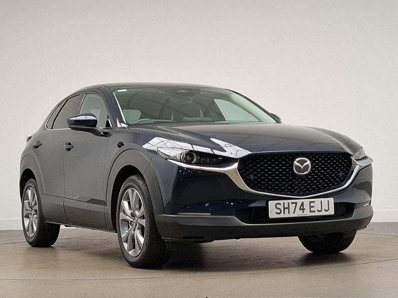 Blue Used 2024 Mazda CX-30 Exclusive-Line SUV | £23,498 (Super price) - Image 1/4