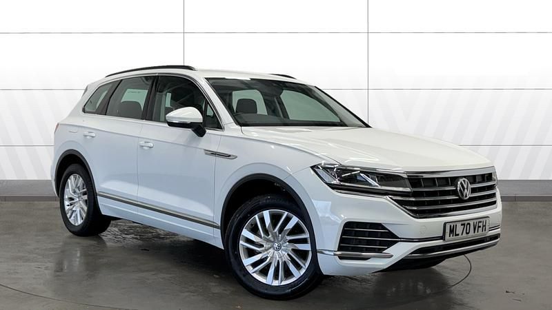 White Used 2020 VW Touareg SEL SUV | £27,485 (Good price) - Image 1/3