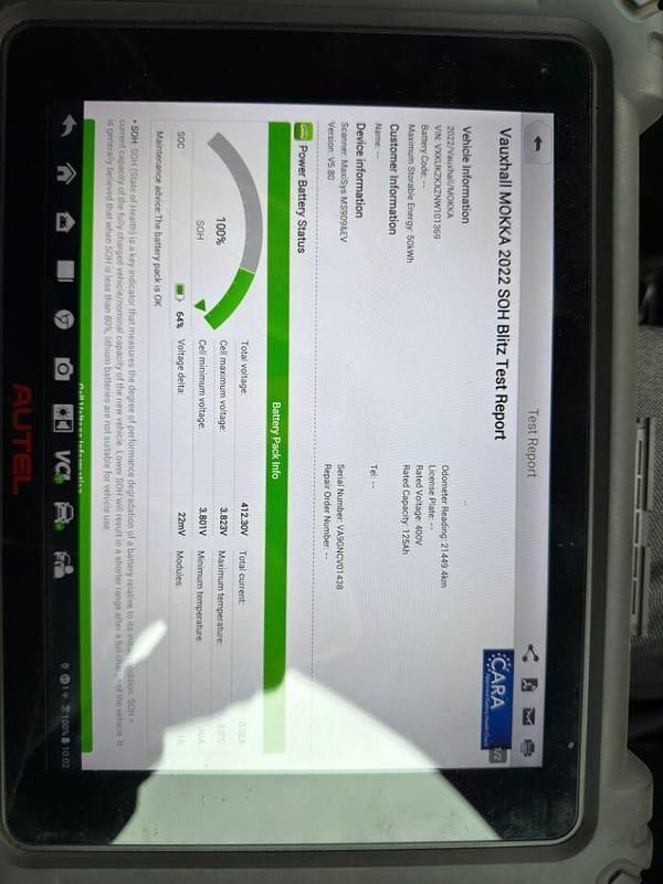 Used Vauxhall Mokka Ultimate 98 kW (134 HP) 2022 Blue SUV