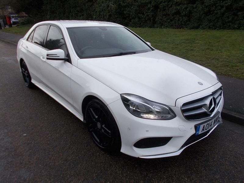 Used Mercedes E220 AMG 2014 White Sedan