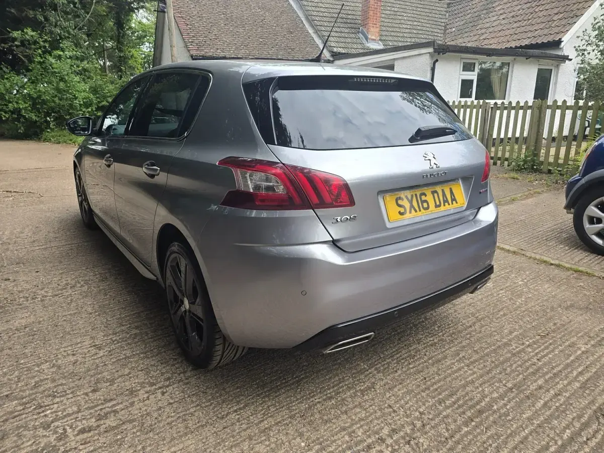 Used Peugeot 308 GT-line 120 HP (88 kW) 2016 Grey Hatchback