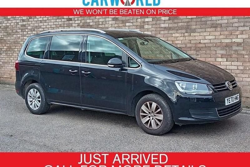 Black Used 2020 VW Sharan SE MPV | £15,400 (Fair price) - Image 1/1