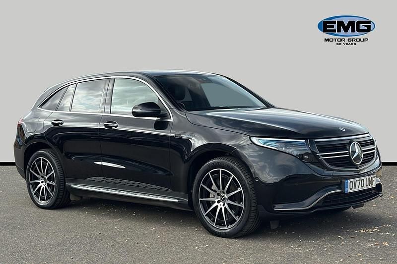 Black Used 2020 Mercedes EQC400 AMG line SUV | £21,495 (Fair price) - Image 1/3