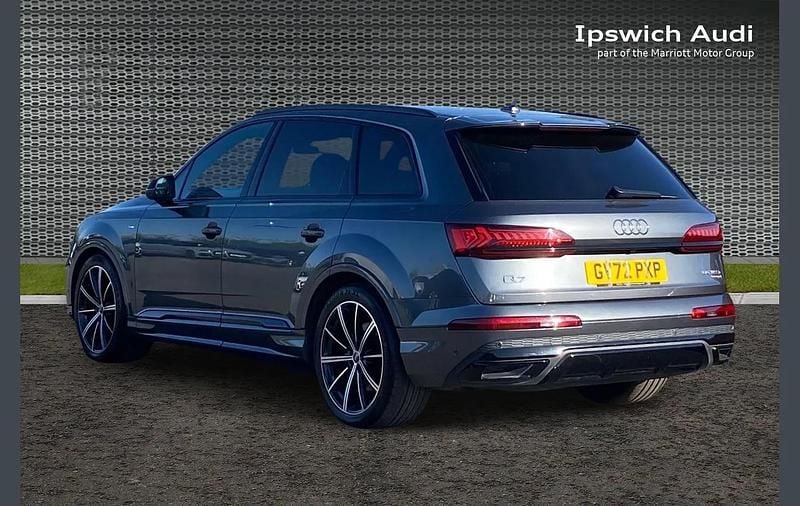 Begagnad Audi Q7 Black Edition 334 HK (245 kW) 2023 Grå SUV