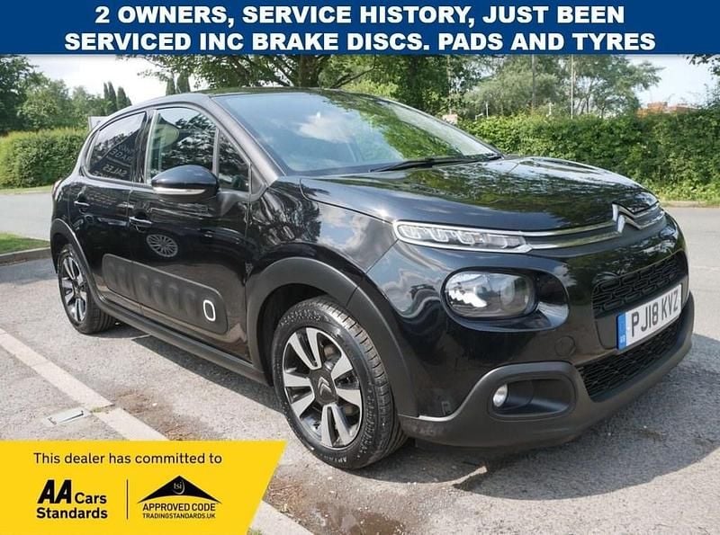 Black Used 2018 Citroën C3 Flair Hatchback | £5,827 (Fair price) - Image 1/4