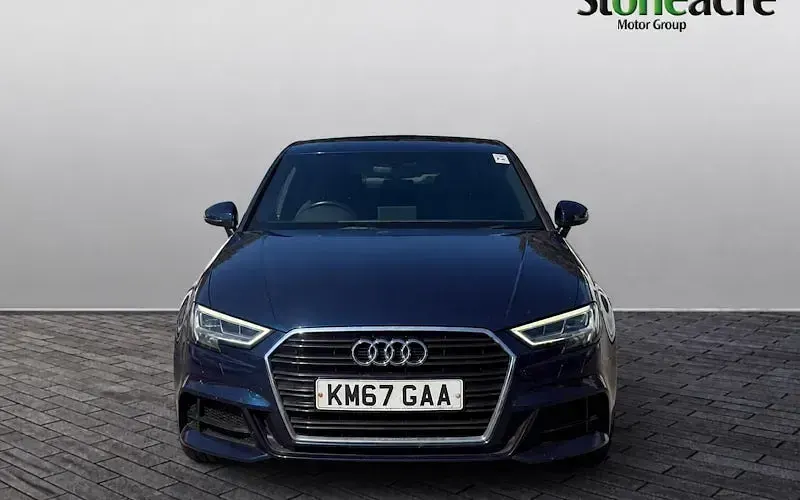 Used Audi A3 S-Line 116 HP (85 kW) 2017 Blue Sedan