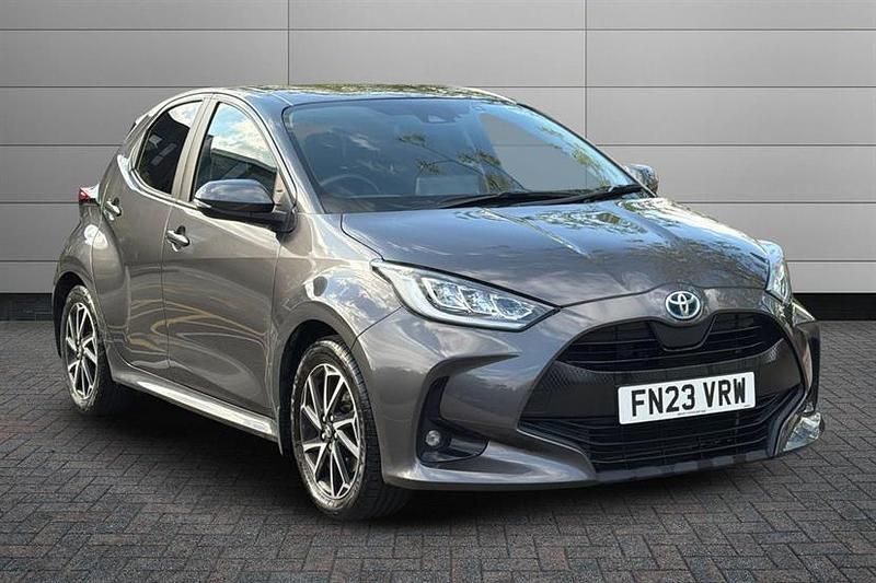 Grey Used 2023 Toyota Yaris Hybrid Design Hatchback | £17,490 (Fair price) - Image 1/3
