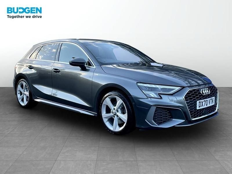 Grey Used 2020 Audi A3 Sportback S-Line Hatchback | £16,291 (Fair price) - Image 1/4