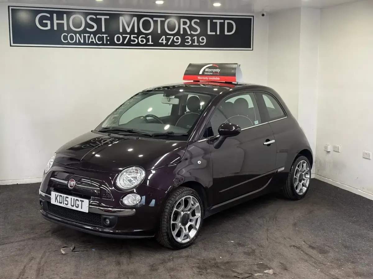 Used Fiat 500 Lounge 69 HP (50 kW) 2015 Mauve/purple Hatchback