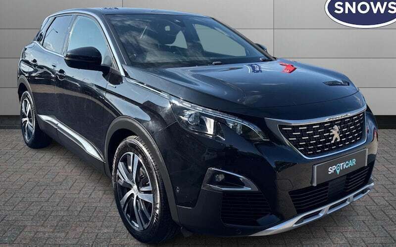 Black Used 2018 Peugeot 3008 GT-line Estate | £11,335 (Good price) - Image 1/4