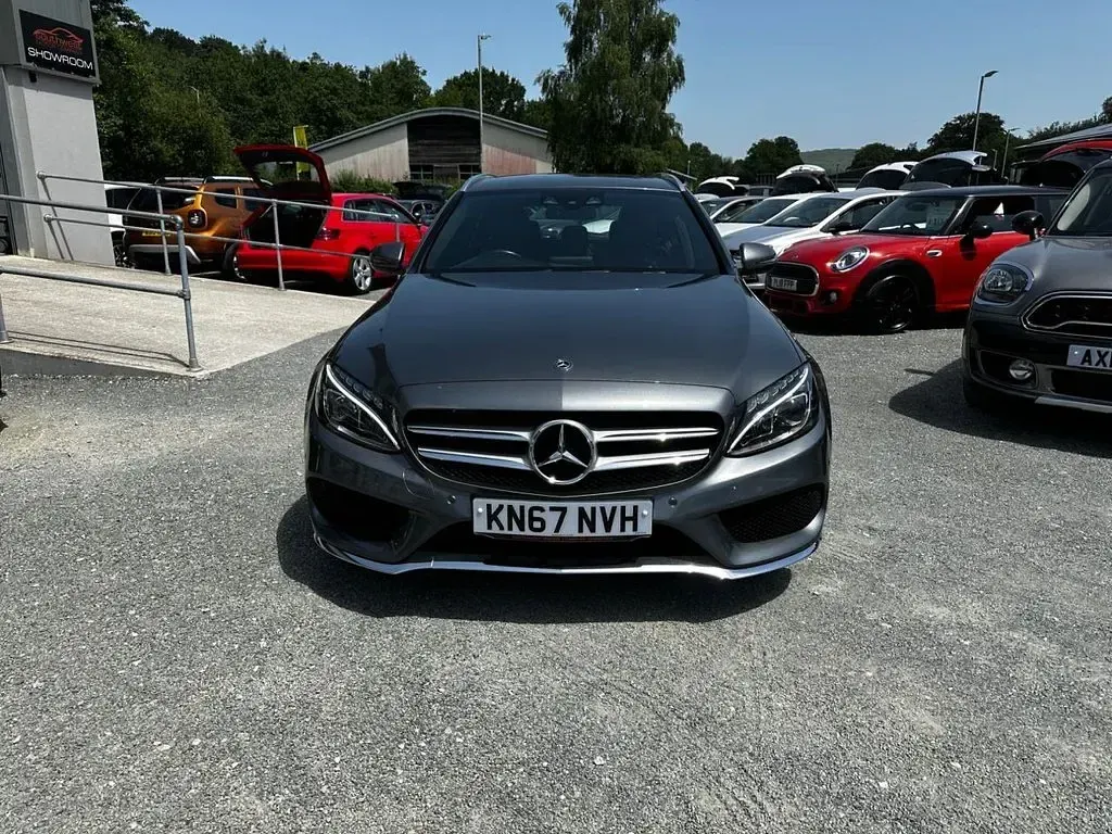 Used Mercedes C220 AMG line 170 HP (125 kW) 2017 Grey Estate