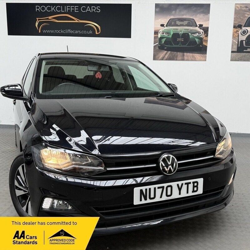 Black Used 2021 VW Polo Match Hatchback | £11,290 (Good price) - Image 1/4