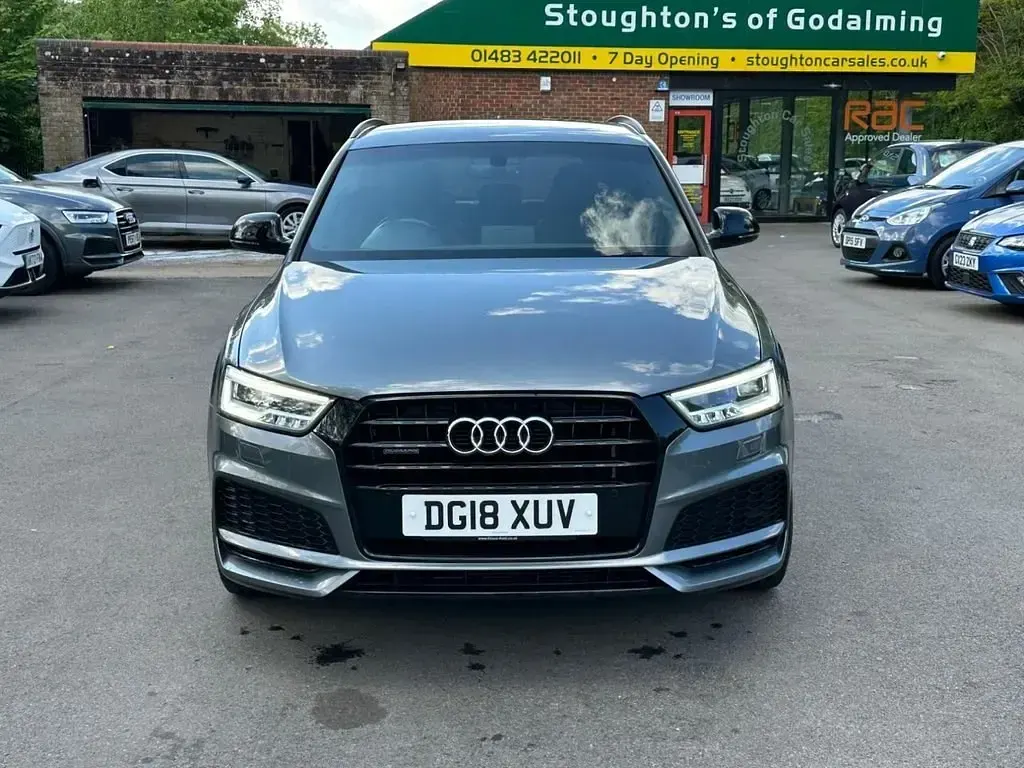 Begagnad Audi Q3 Black Edition 150 HK (110 kW) 2018 Grå SUV