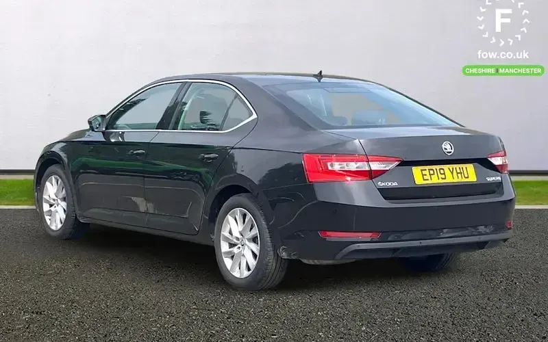Used Skoda Superb SE 150 HP (110 kW) 2019 Black Hatchback