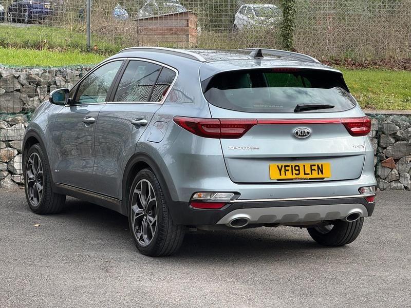 Used Kia Sportage GT-Line S 185 HP (136 kW) 2019 Lunar silver premium metallic SUV