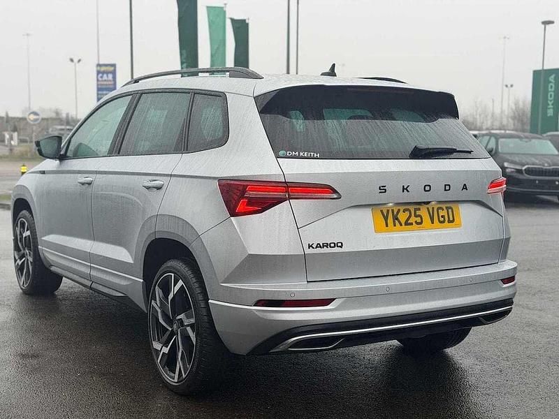 Used Skoda Karoq SportLine 150 HP (110 kW) 2025 Silver SUV