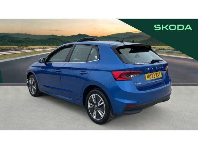 Used Skoda Fabia SE L 110 HP (80 kW) 2022 Blue Hatchback