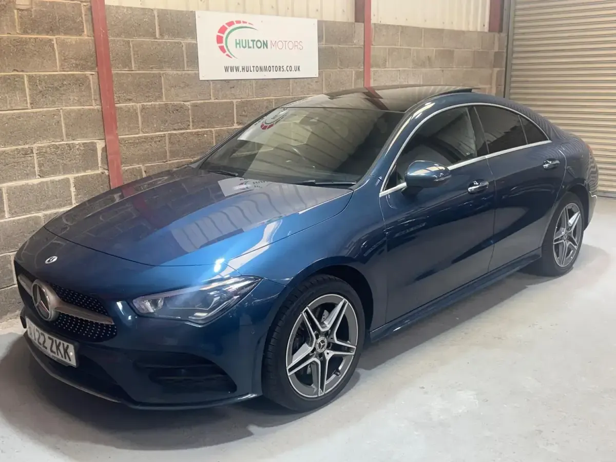 Used Mercedes CLA250e AMG Line Premium Plus 2022 Blue Coupe