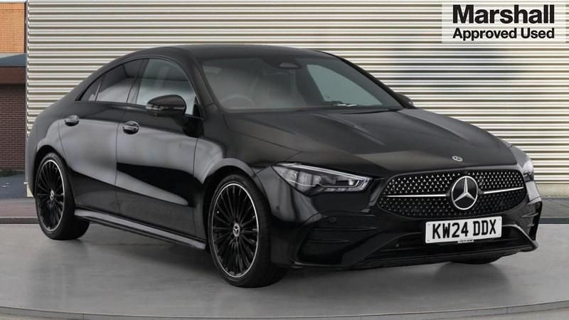 Black Used 2024 Mercedes CLA220 AMG Line Premium Plus Sedan | £30,990 (Fair price) - Image 1/4