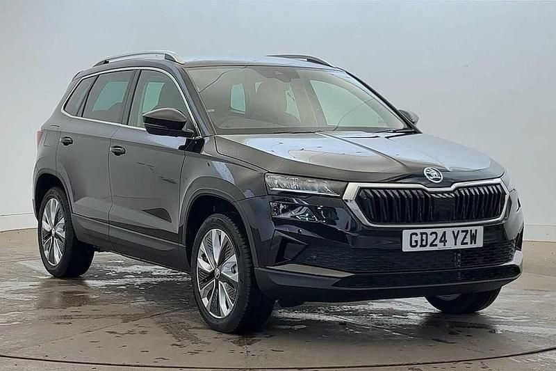 Black magic pearl effect Used 2024 Skoda Karoq SE L SUV | £21,995 (Fair price) - Image 1/4