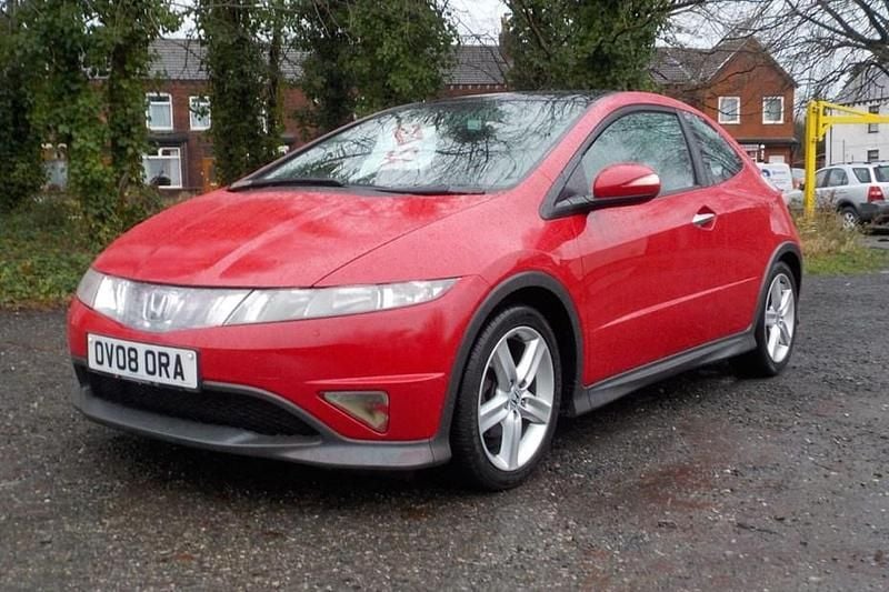 Red Used 2008 Honda Civic Type S Hatchback | £2,395 (Good price) - Image 1/1