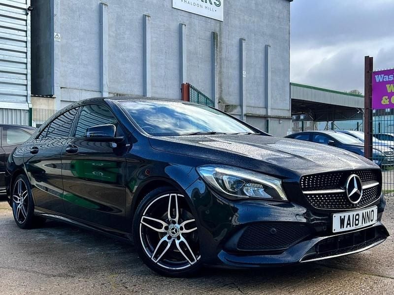 Black Used 2018 Mercedes CLA180 AMG line Sedan | £15,500 (Fair price) - Image 1/4