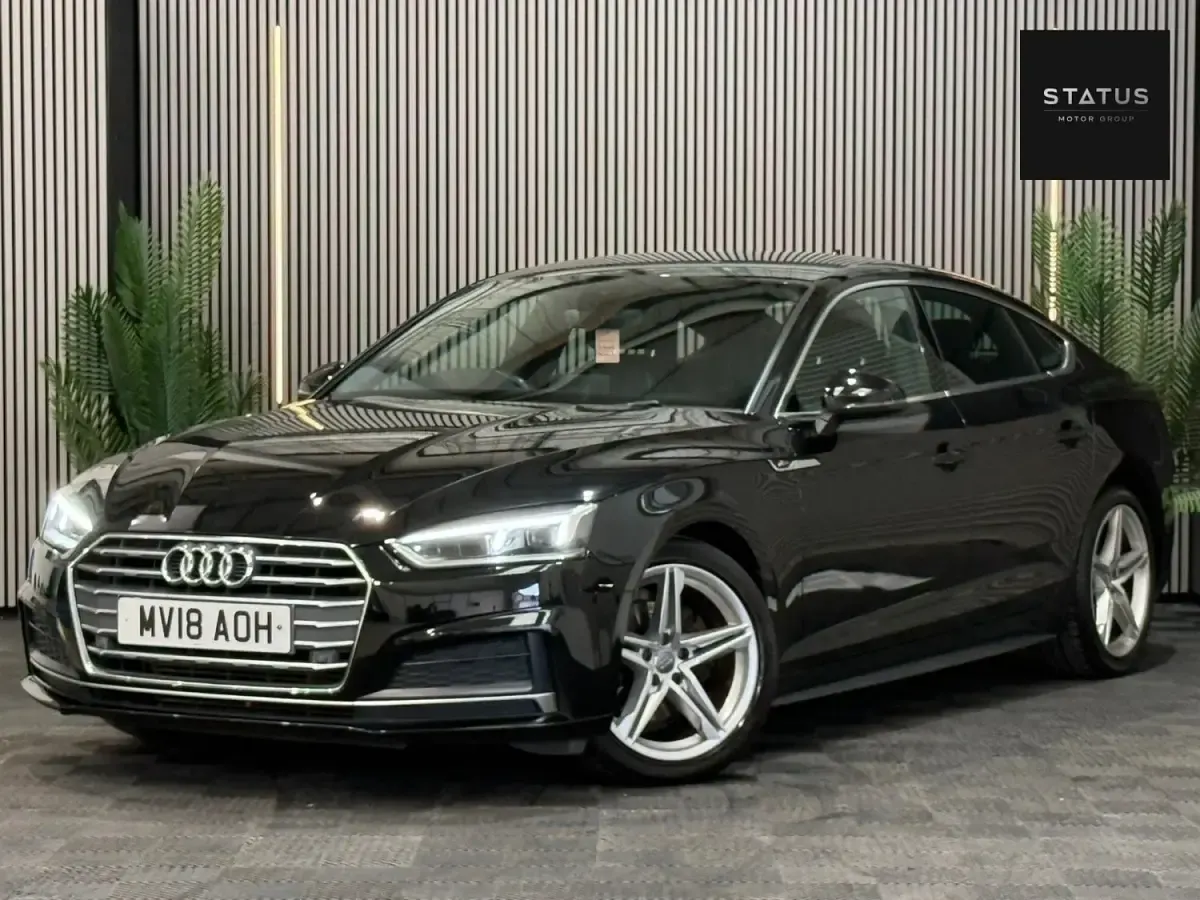 Usado Audi A5 Sportback S-Line 190 CV (139 kW) 2018 Negro Utilitario