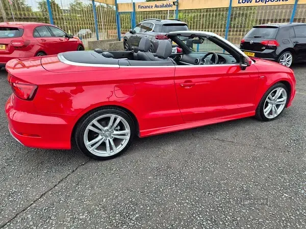 Used Audi A3 Cabriolet S-Line 110 HP (80 kW) 2015 Red Cabriolet