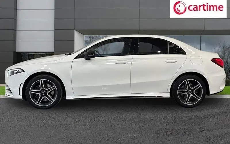 Used Mercedes A250 AMG line 218 HP (160 kW) 2021 White Sedan