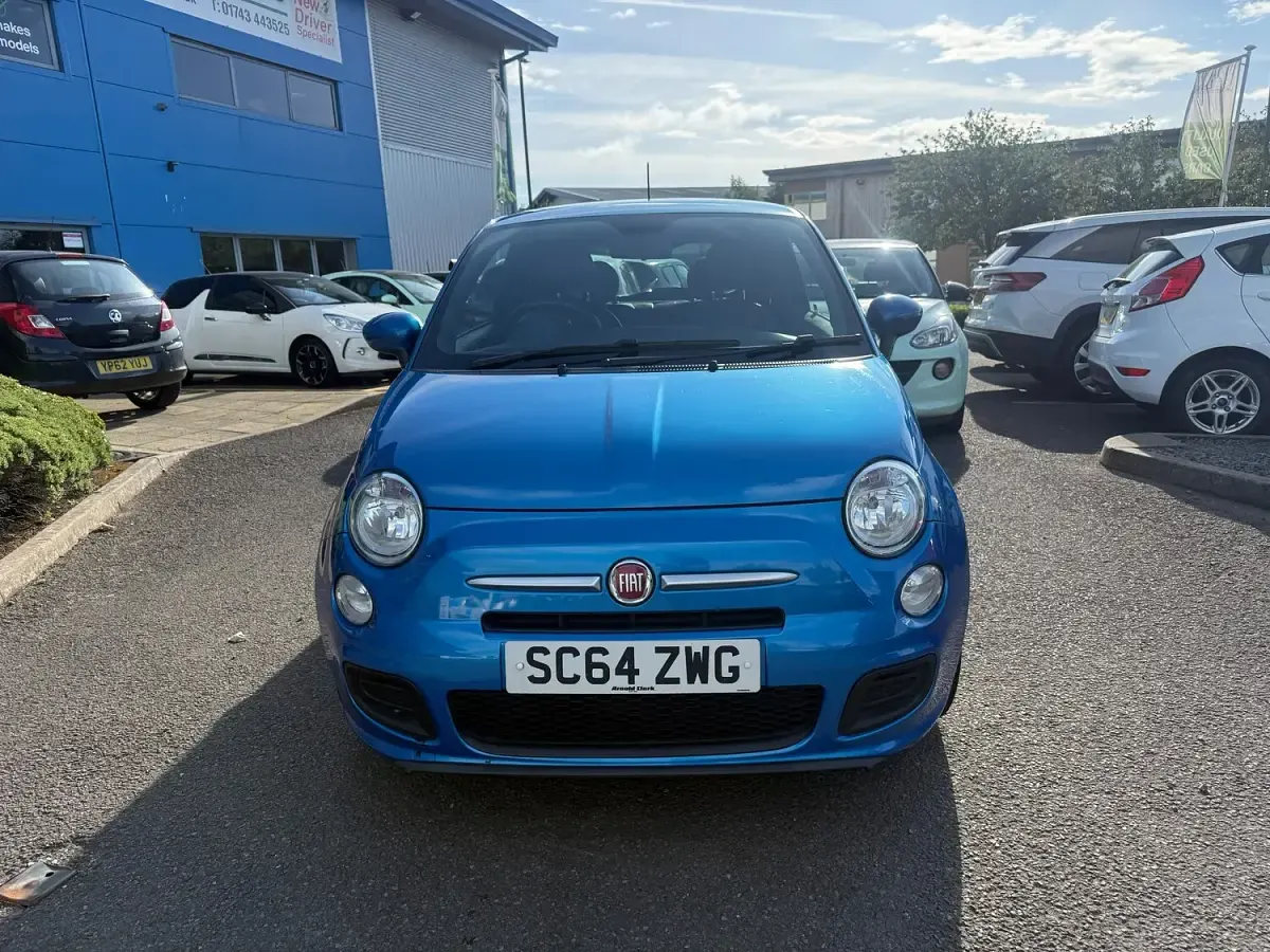 Used Fiat 500 S 69 HP (50 kW) 2014 Blue Hatchback