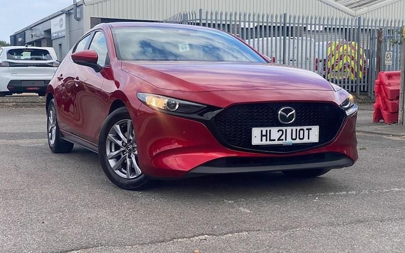 Soul red crystal Used 2021 Mazda 3 Hatchback | £14,159 (Good price) - Image 1/4