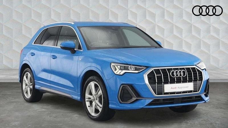 Turbo blue, solid Used 2019 Audi Q3 S-Line SUV | £19,000 (Fair price) - Image 1/4