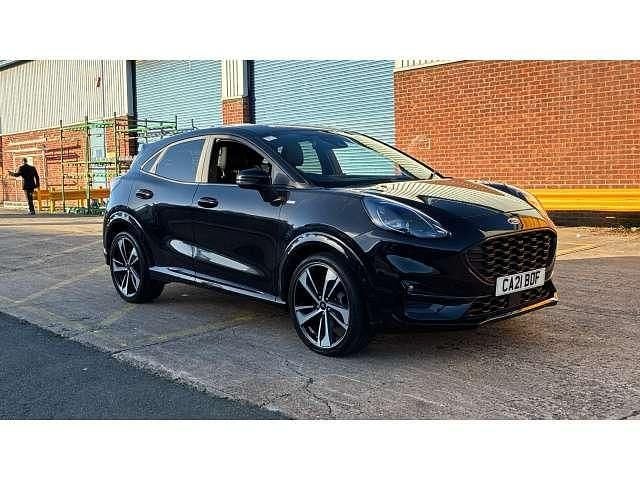 Black Used 2021 Ford Puma Gen-E ST-Line X SUV | £16,500 (Fair price) - Image 1/4