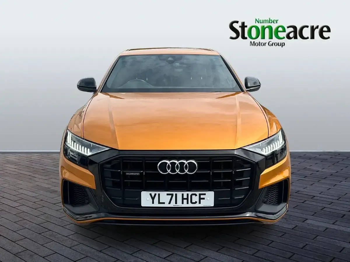 Used Audi Q8 Black Edition 375 HP (275 kW) 2021 Orange SUV