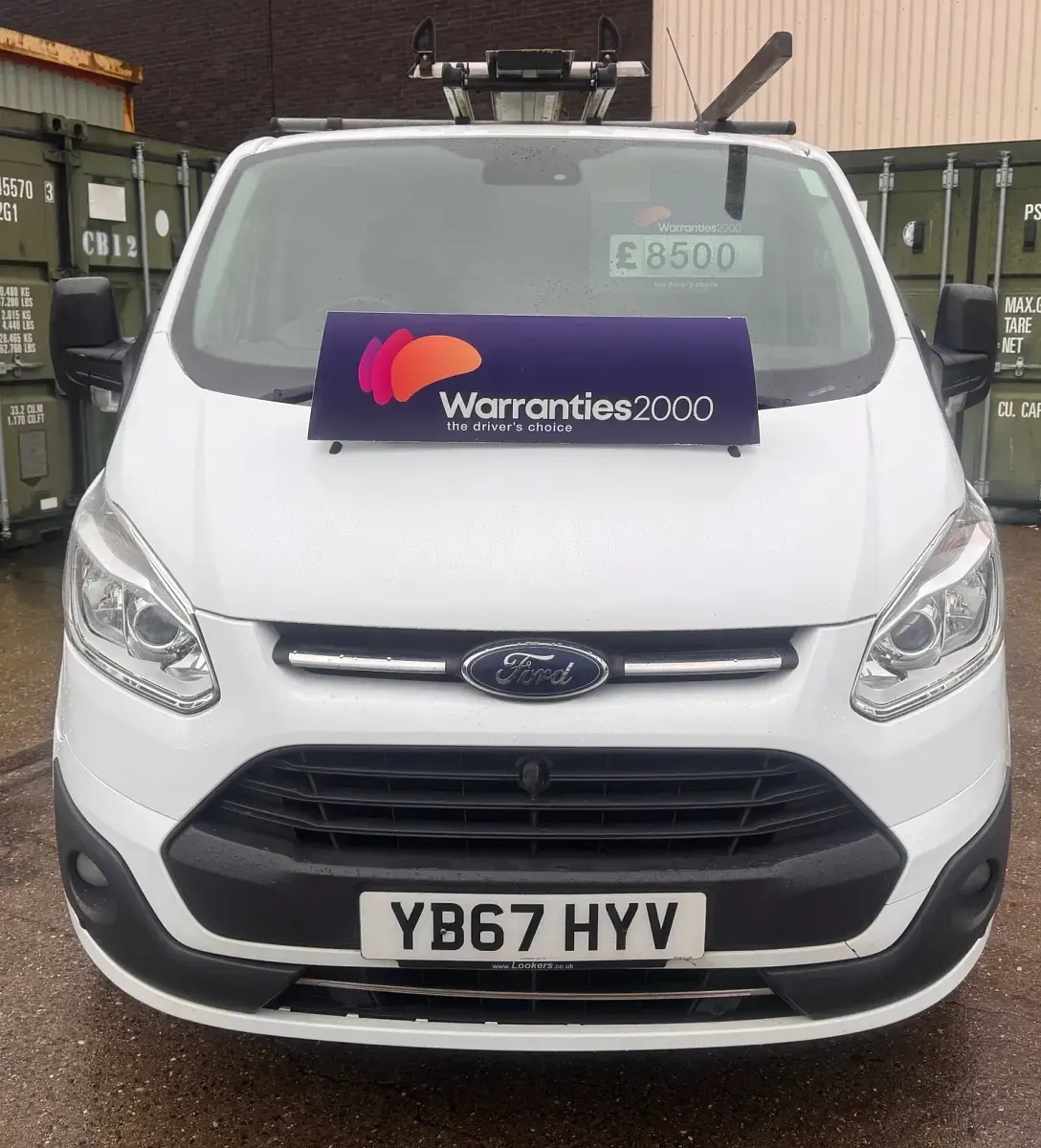 Used Ford Transit Custom Trend 130 HP (95 kW) 2018 White Van