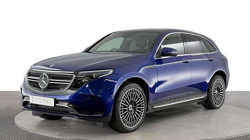 Blue Used 2021 Mercedes EQC400 AMG Line Premium Plus SUV | £24,420 (A bit pricey) - Image 1/4