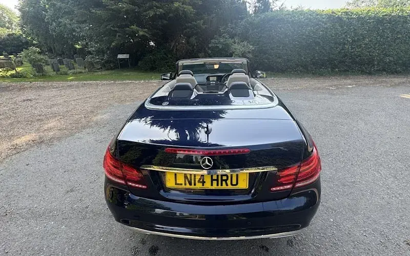 Used Mercedes E220 AMG 170 HP (125 kW) 2013 Blue Cabriolet