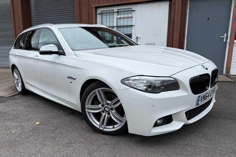 White Used 2014 BMW 520 M Sport Estate | £7,995 (Fair price) - Image 1/3