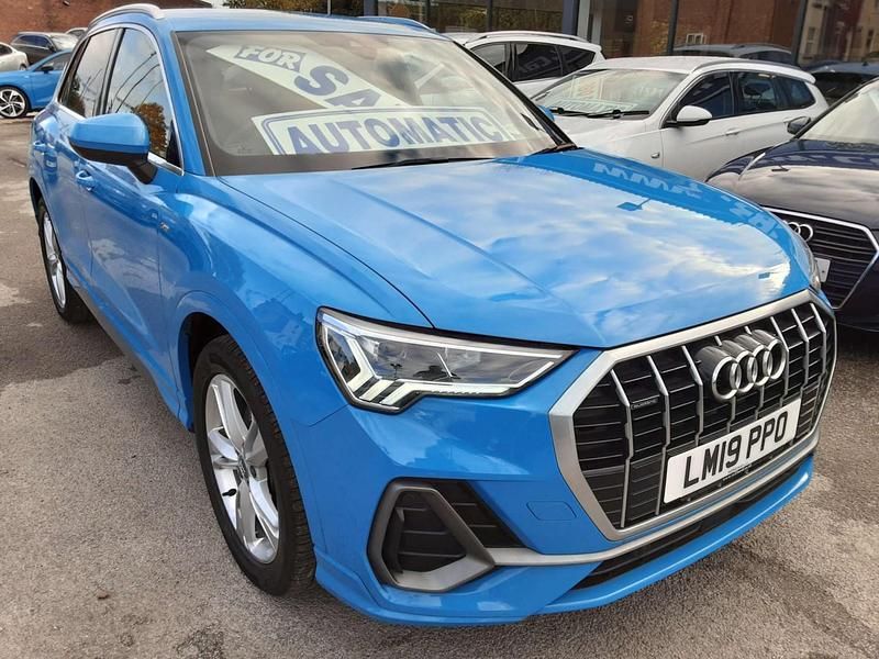 Blue Used 2019 Audi Q3 S-Line SUV | £16,771 (Fair price) - Image 1/3