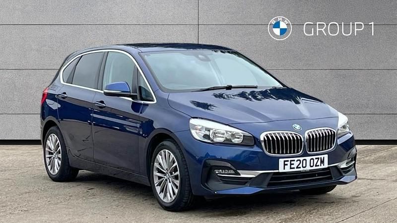 Used BMW 218 Active Tourer Luxury Line 138 HP (101 kW) 2020 Blue MPV