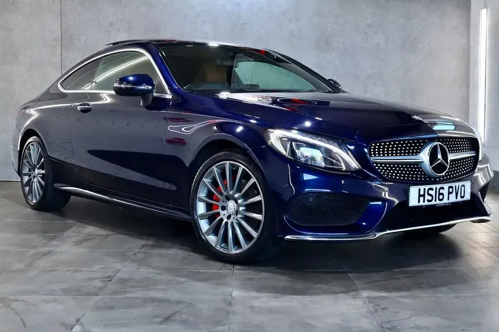 Used Mercedes C200 AMG Line Premium Plus 2016 Blue Coupe